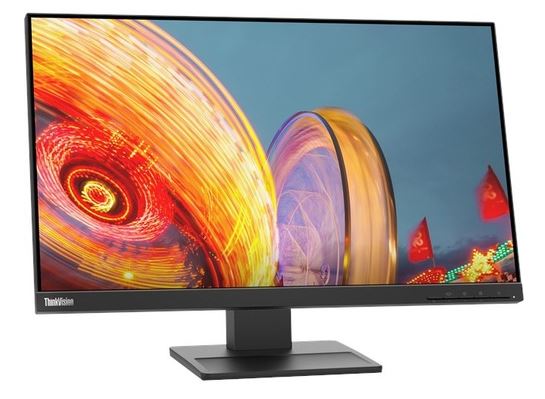 Lenovo ThinkVision E24Q-20 23.8'/24' 75Hz QHD IPS monitor 2K 2560x1440 16:9 4ms Height Adjust Tilt Pivot Swivel HDMI DP Speakers VESA 3yr wty