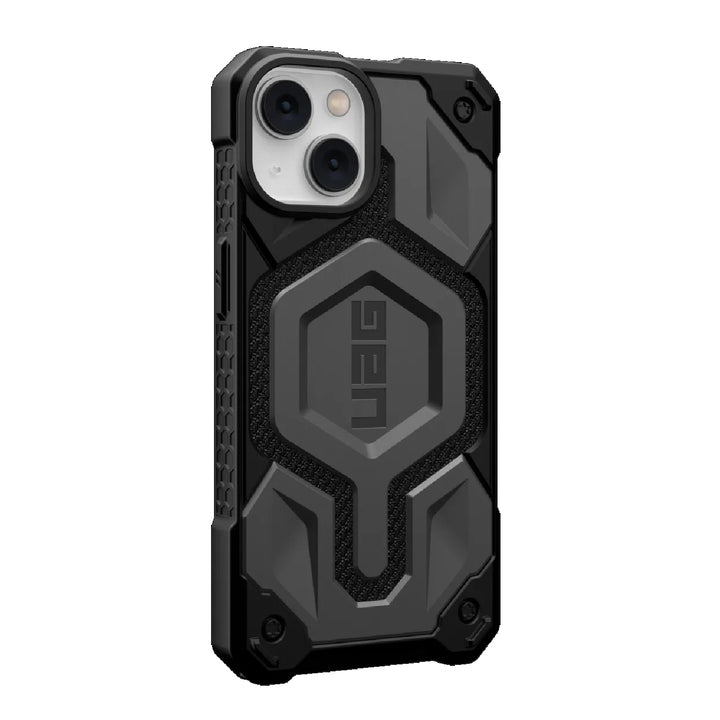 UAG Monarch Pro Kevlar MagSafe Apple iPhone 14 Case - Kevlar Silver (114028113933)