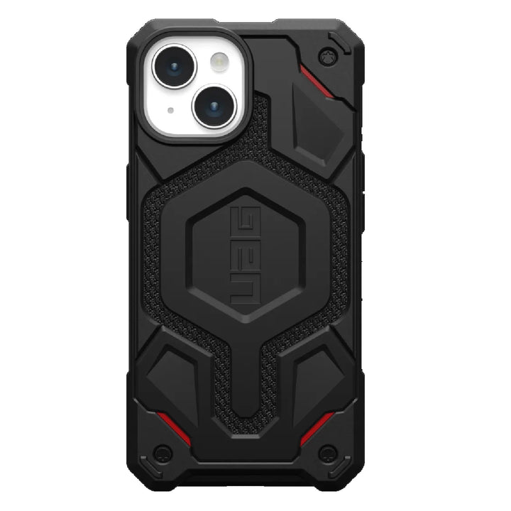 UAG Monarch Pro Kevlar MagSafe Apple iPhone 15 (6.1') Case - Kevlar Black (114219113940)