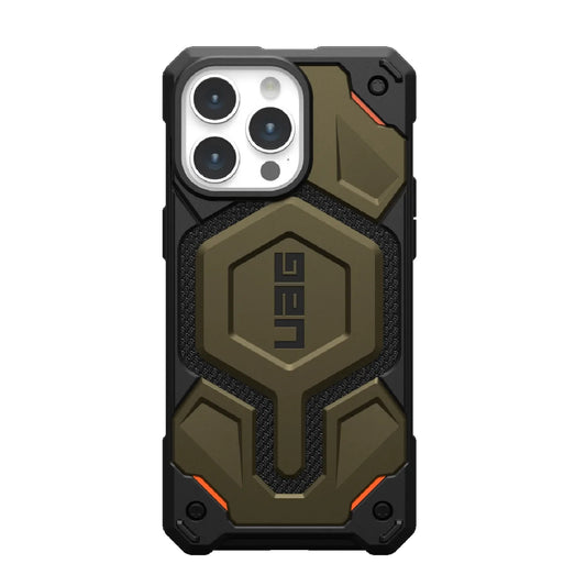 UAG Monarch Pro Kevlar MagSafe Apple iPhone 15 Pro Max (6.7') Case - Kevlar Element Green (11422211397B)