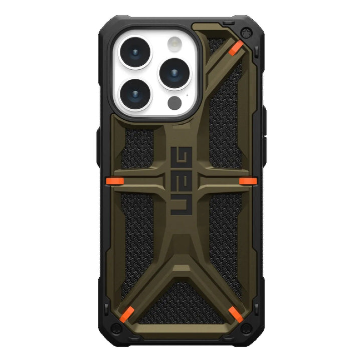 UAG Monarch Kevlar Apple iPhone 15 Pro (6.1') Case - Kevlar Element Green (11427811397B)