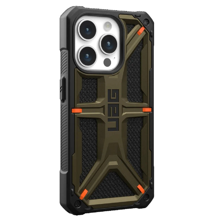 UAG Monarch Kevlar Apple iPhone 15 Pro (6.1') Case - Kevlar Element Green (11427811397B)