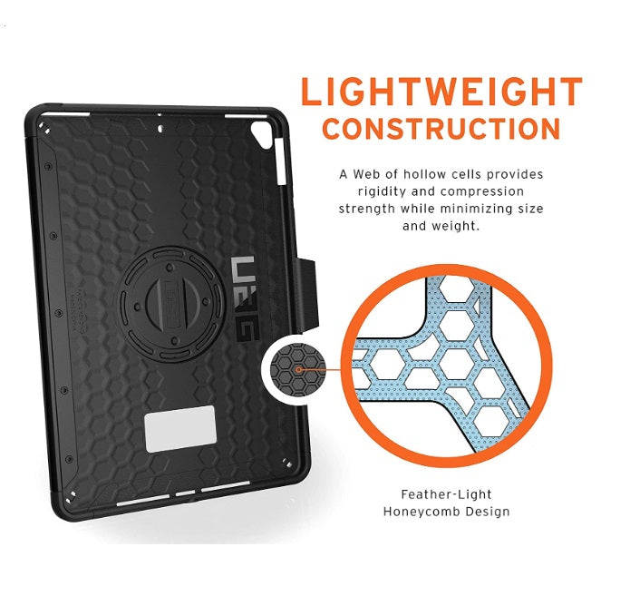 UAG Scout Apple iPad (10.2') (9th/8th/7th Gen) with Handstrap Case - Black (12191H114040)