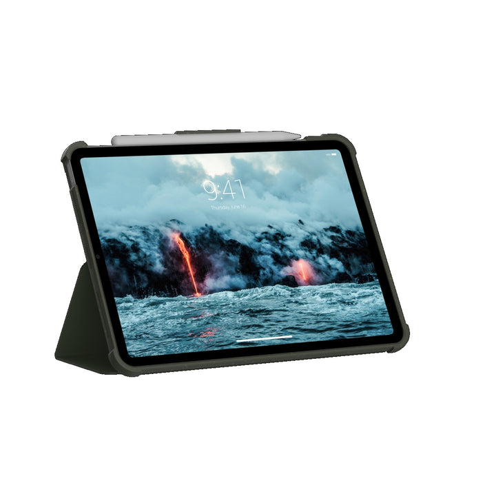 UAG Shield Plus Apple iPad Air (11') (5th/4th Gen) Outback Folio Case - Olive (123295117272)