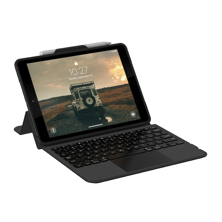 UAG Integrated Bluetooth Keyboard with trackpad Apple iPad (10.2') (9th /8th/7th Gen) Case - Black (124413114031)
