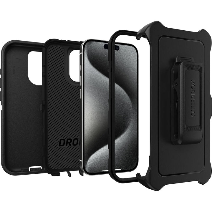 OtterBox Defender Apple iPhone 15 Pro (6.1') Case Black - (77-92536)