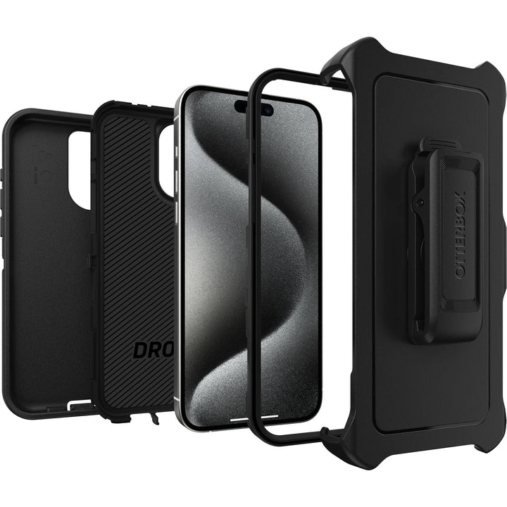 OtterBox Defender Apple iPhone 15 Pro Max (6.7') Case Black - (77-92549)