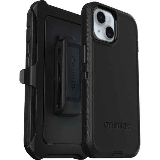 OtterBox Defender Apple iPhone 15 / iPhone 14 / iPhone 13 (6.1') Case Black - (77-92556)