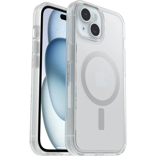 OtterBox Symmetry+ MagSafe Apple iPhone 15 / iPhone 14 / iPhone 13 (6.1') Case Clear - (77-93109)