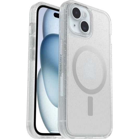 OtterBox Symmetry+ MagSafe Apple iPhone 15 / iPhone 14 / iPhone 13 (6.1') Case Stardust (Clear Glitter) - (77-93117)