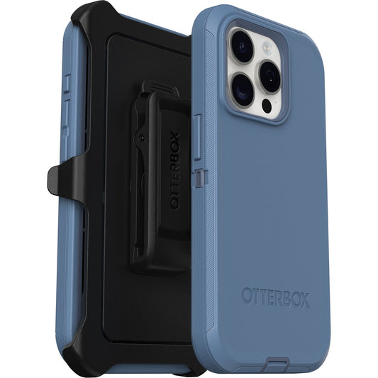 OtterBox Defender Apple iPhone 15 Pro (6.1') Case Baby Blue Jeans (Blue) - (77-94043)