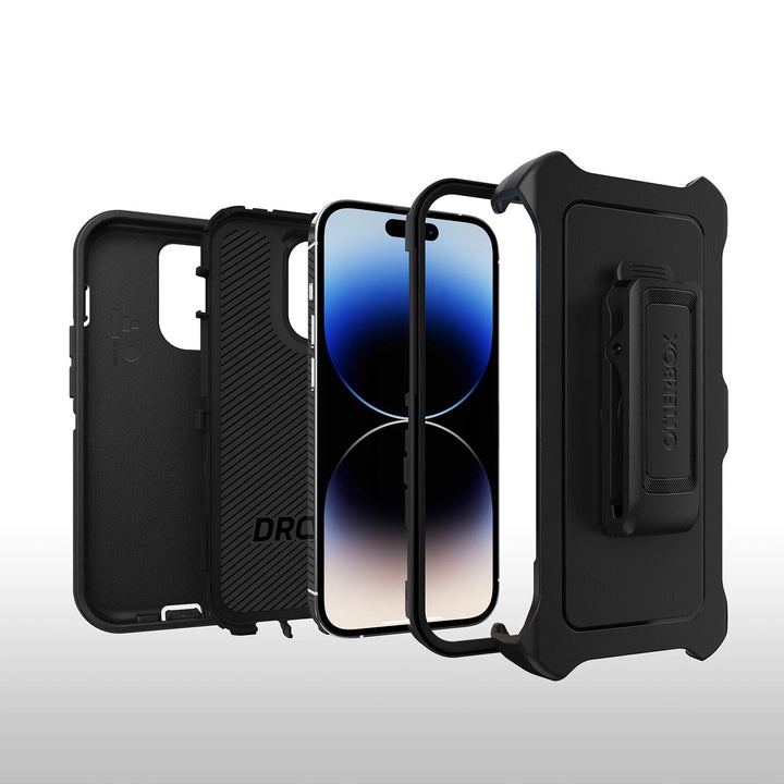 OtterBox Defender Apple iPhone 14 Pro Case Black - (77-88379)