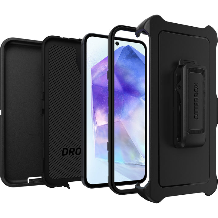 OtterBox Defender Samsung Galaxy A55 5G (6.6') Case Black - (77-95430)