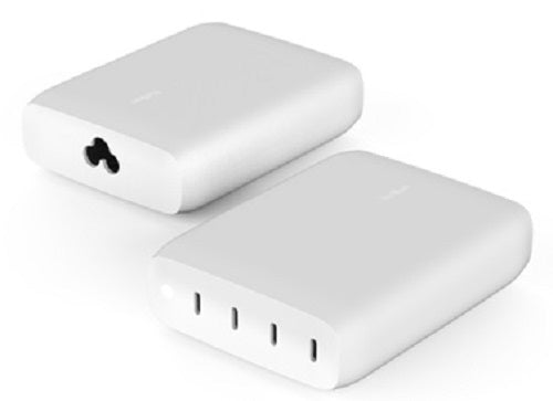 Belkin BoostCharge Pro 200W 4-Port USB-C GaN Desktop Charger - White (WCH015AUWH)