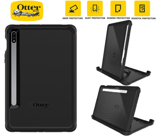 OtterBox Defender Samsung Galaxy Tab S8/Galaxy Tab S7 (11') Case Black-(77-65205)