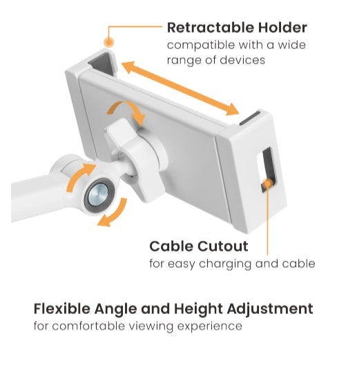 Brateck PAD39-02 SIMPLICITY UNIVERSAL PHONE/TABLET TABLETOP STAND Compatible with most 4.7'~12.9' phones