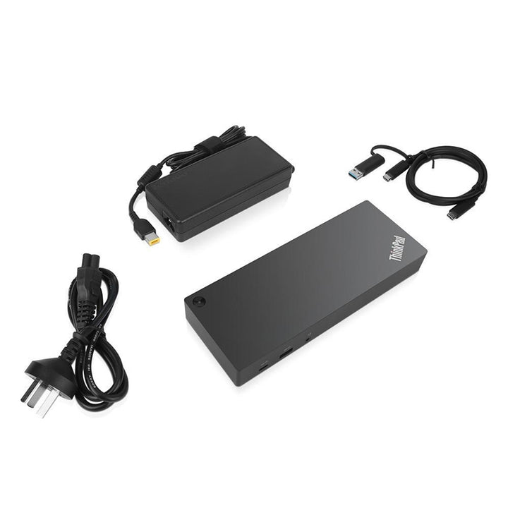 LENOVO ThinkPad Hybrid USB-C with USB-A Docking Station 135W 4K USB-C 2xHDMI 2xDP 3xUSB3.1 2xUSB2.0 GLAN for ThinkBook ThinkPad X1 Carbon X1 Yoga