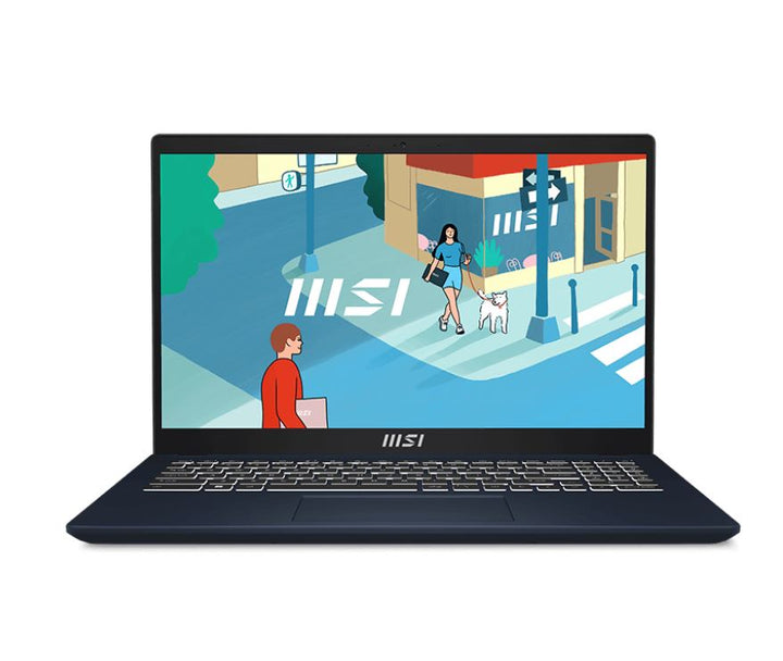 (Commercial) MSI Modern Series Notebook 15.6' FHD Intel Raptor Lake i3-1315U Onboard DDR4 8GB 256GB SSD Windows11 Pro Intel Iris Xe Graphics