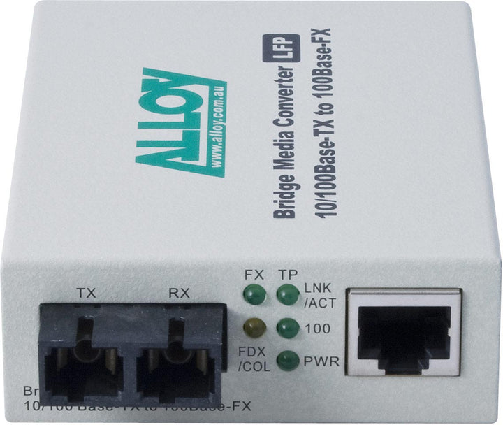 Alloy FCR200SC.40  10/100Base-TX to 100Base-FX Single Mode Fibre (SC) Converter with LFP via FEF or FM. 40Km