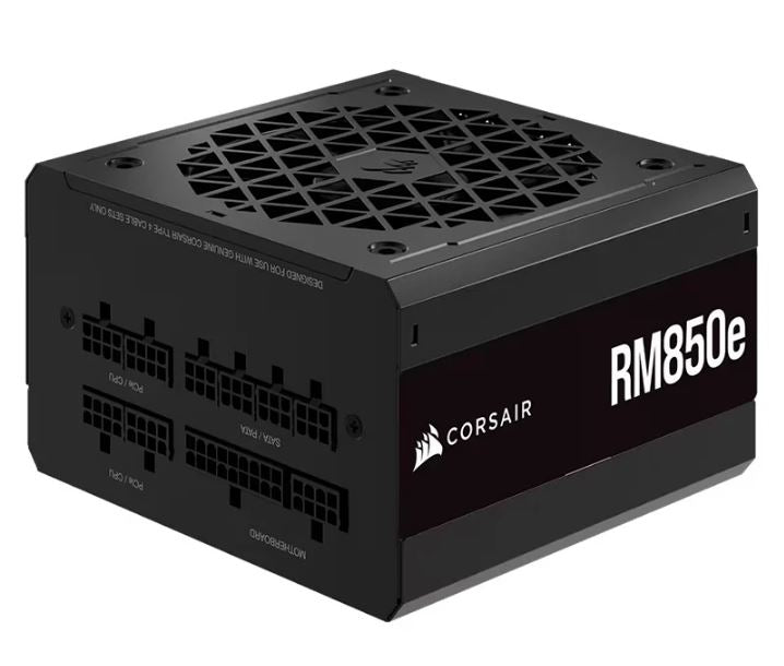 Corsair RM850e Fully Modular Low-Noise ATX Power Supply - ATX 3.0 & PCIe 5.0 Compliant - 105C-Rated Capacitors - 80 PLUS Gold PSU