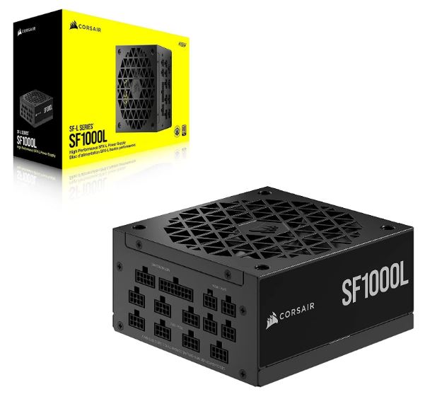 CORSAIR SF-L Series 80+ Gold SF1000L Fully Modular Low-Noise SFX Power Supply. Ultra compact Space saving