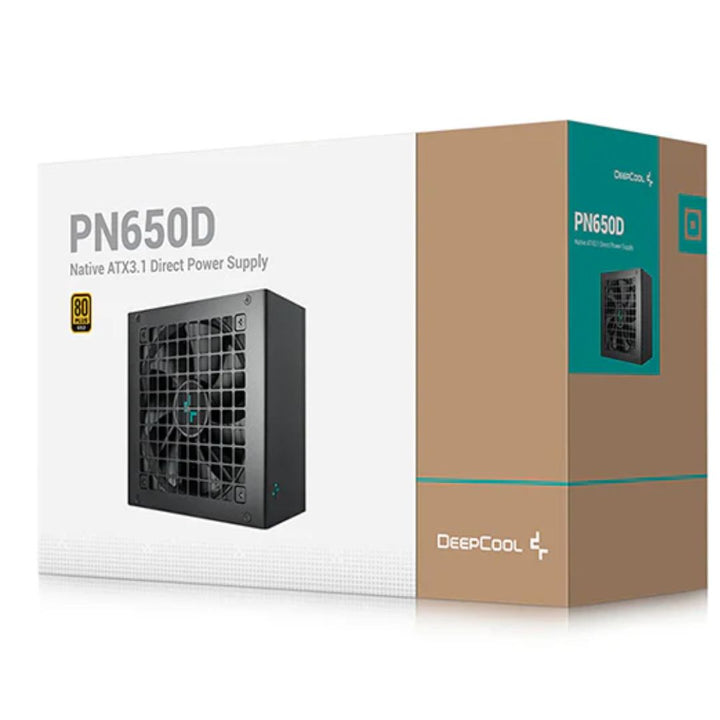 DeepCool PN650D 650W 80+ Gold Certified Non-Modular ATX Power Supply (Direct Cable) 120mm Fan