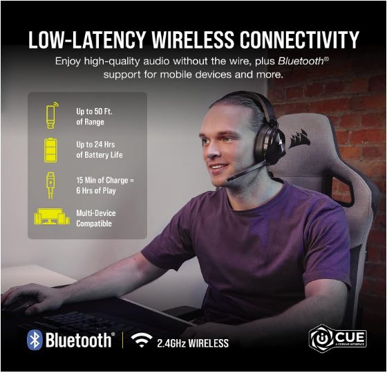 Corsair HS55 Wireless & Bluetooth Carbon