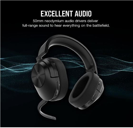 Corsair HS55 Wireless Core Carbon WL & Bluetooth