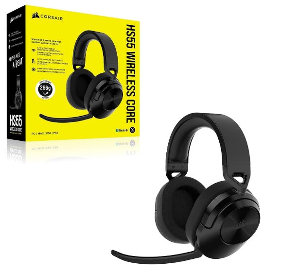 Corsair HS55 Wireless Core Carbon WL & Bluetooth