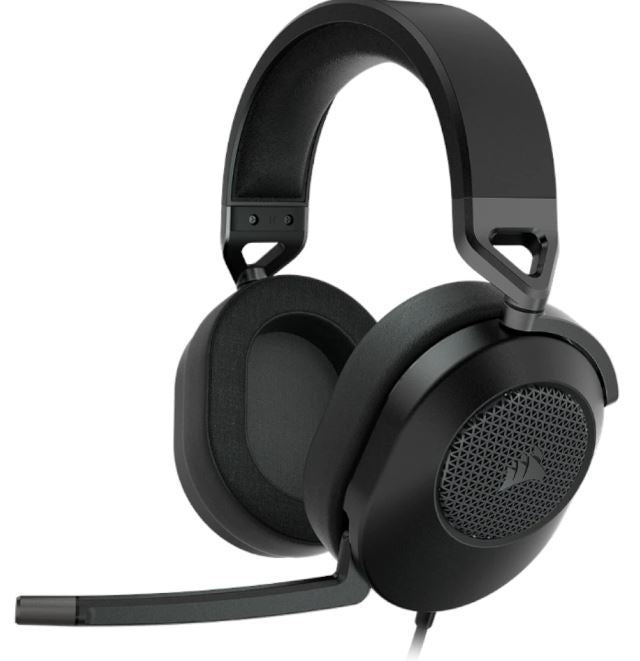 Corsair HS65 Carbon 7.1 Dolby Atoms Surround Wired Headset. All Day Comfort