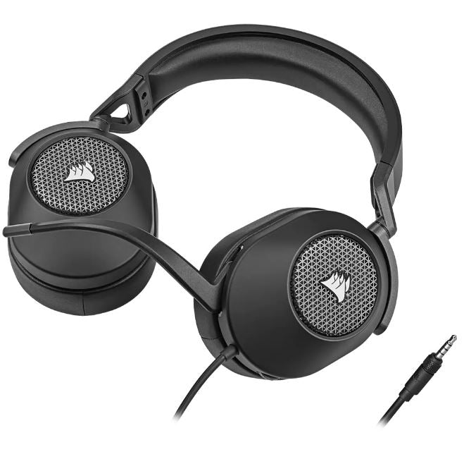 Corsair HS65 Carbon 7.1 Dolby Atoms Surround Wired Headset. All Day Comfort