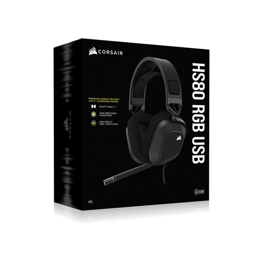 Corsair HS80 RGB Carbon- Dolby Atoms 3D