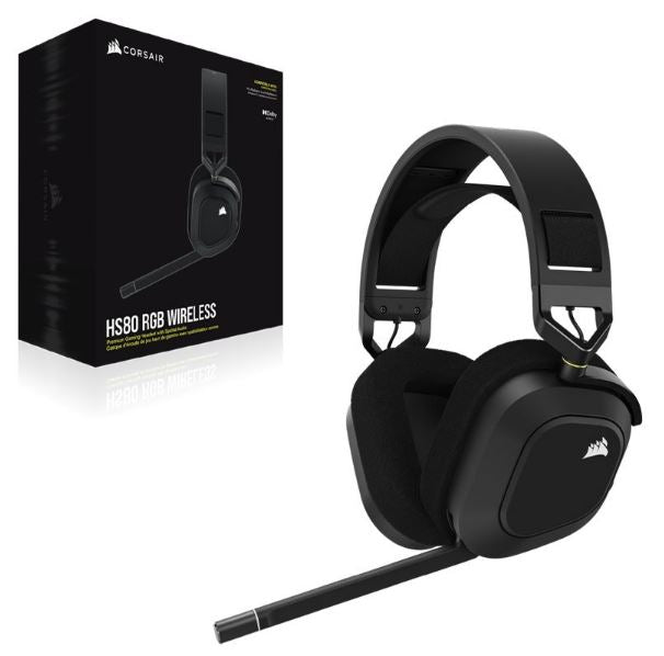 Corsair HS80 RGB Wireless Carbon- Dolby Atoms 3D