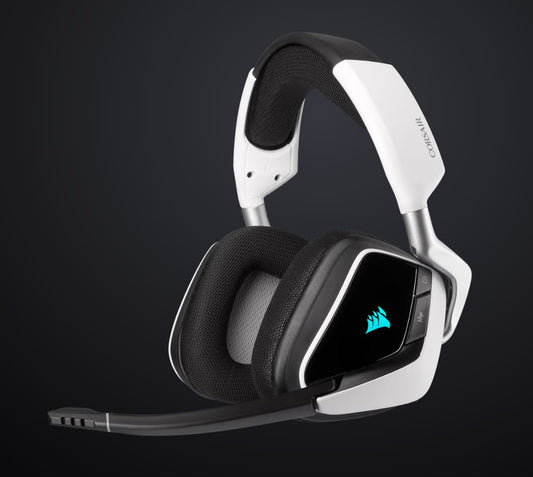 Corsair VOID Elite White USB Wireless Premium Gaming Headset with 7.1 Audio. Headphone