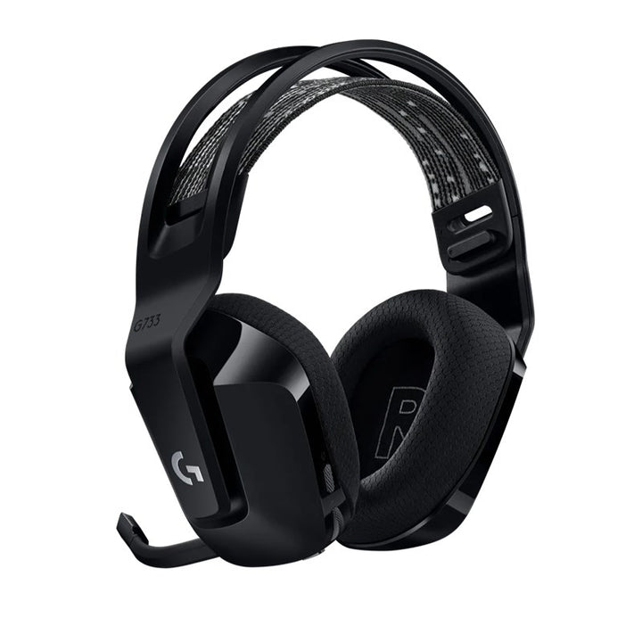 Logitech G733 Lightspeed Wireless RGB Gaming Headset Black USB Headphones Frequency Response: 20 Hz - Detchable Cardioid Unidirectional Microphone