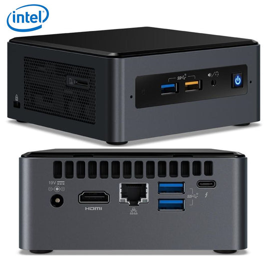 Intel NUC i5-7260U 3.4GHz 2xDDR4 SODIMM 2.5' HDD M.2 SSD HDMI USB-C DP 3xDisplays GbE LAN Wifi BT 4xUSB3.0 no AC cord