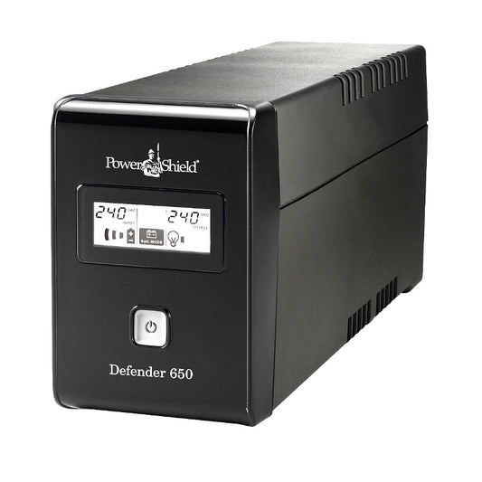 PowerShield Defender 650VA / 390W Line Interactive UPS with AVR