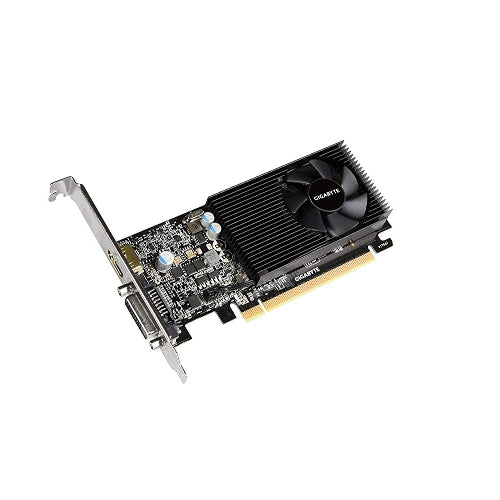 Gigabyte nVidia GeForce GT 1030 2GB DDR5 Fan PCIe Graphic Card 4K@60Hz HDMI DVI 2xDisplays Low Profile 1506/1468 MHz VCG-N1030SL-2GL GV-N1030SL-2GL