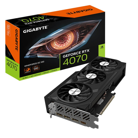 Gigabyte nVidia GeForce RTX 4070 WINDFORCE OC 12G GDDR6X Video Card