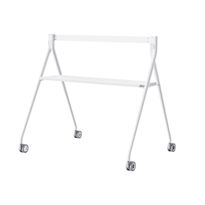 Yealink MB-FLRSTND-650T-WHT 65&#39;&#39; MeetingBoard FloorStand with Tray - White