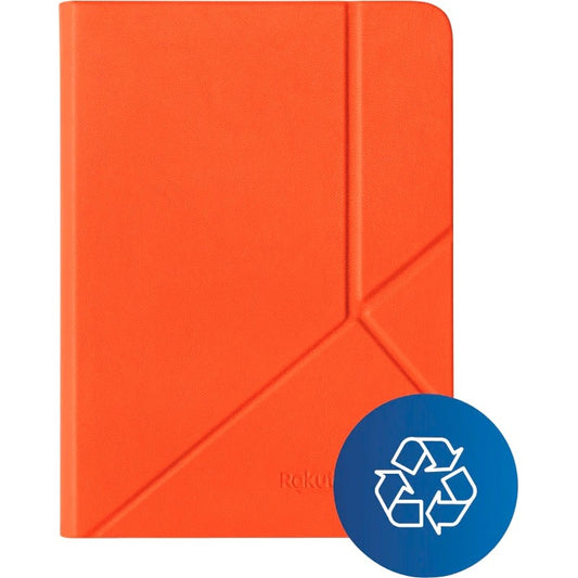 Kobo Clara 2E SleepCover Cover Case - Coral Reef Orange - MicroFiber, Plastic Body