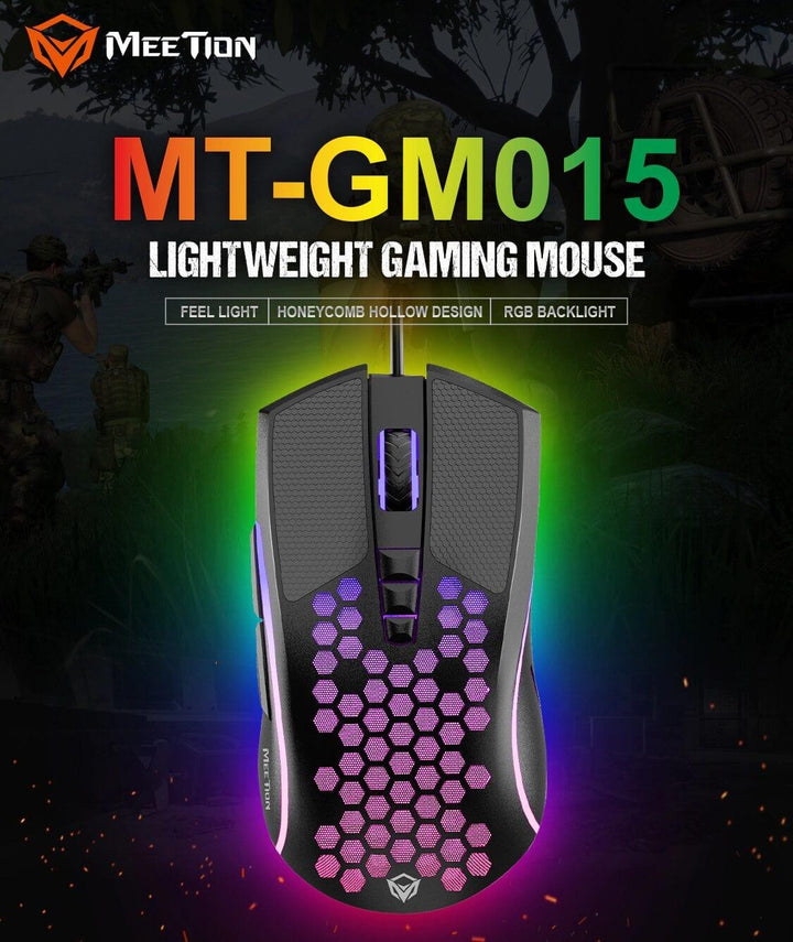 Meetion Honeycomb Lightweight Gaming Mouse - Aussie Gadgets