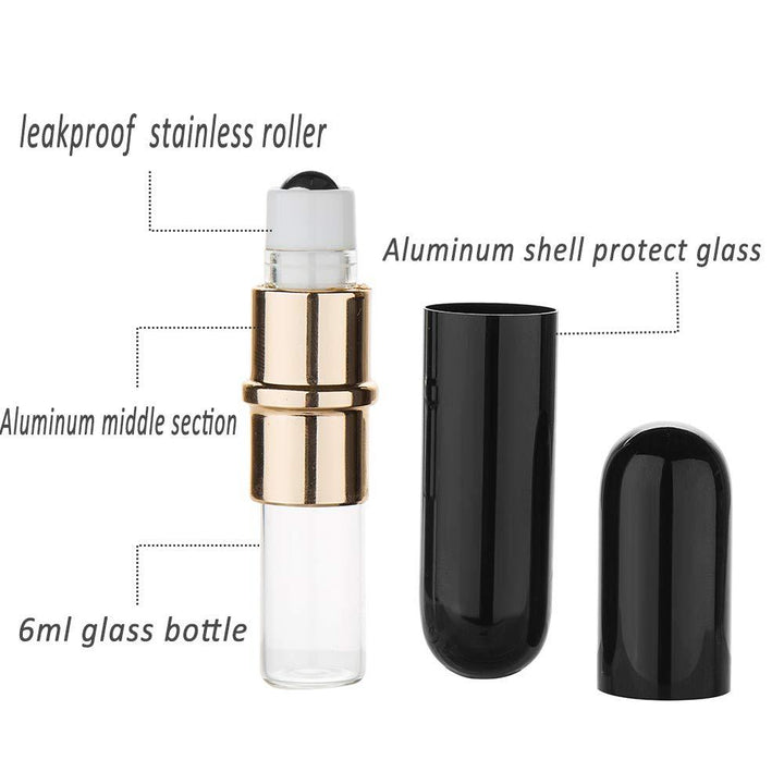 Premium Quality 5ml Leakproof Roll-On Essential Oil Perfume Glass Bottle - Aussie Gadgets