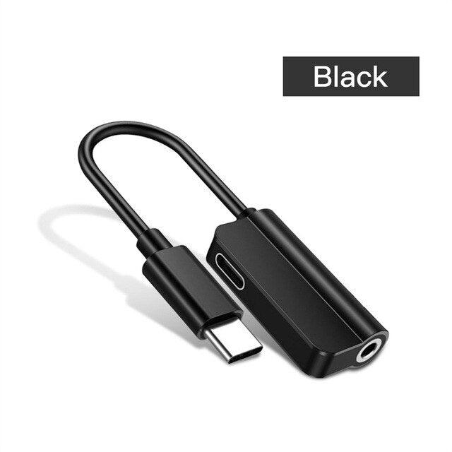 2-in-1 Type-C charging 3.5mm audio adapter for Huawei Xiaomi OnePlus - Aussie Gadgets