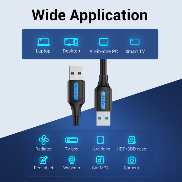 USB 3.0 Male to Male Cable - Aussie Gadgets