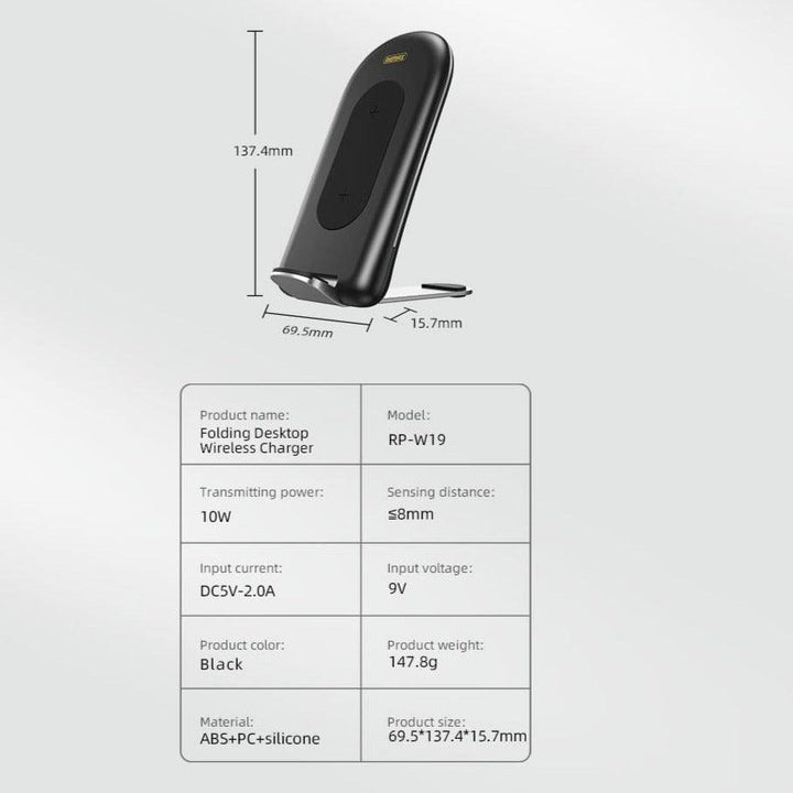 Foldable Wireless Charger Qi Stand Holder - Aussie Gadgets