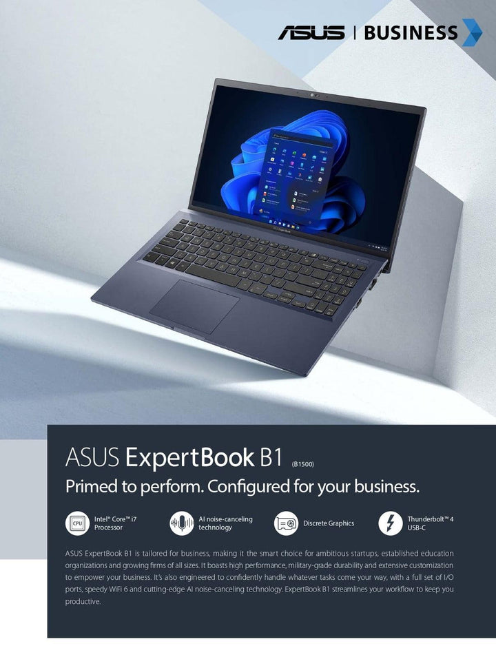 ExpertBook B1500 i5-1135G7 15.6" FHD 8GB DDR4 256GB SSD - Aussie Gadgets