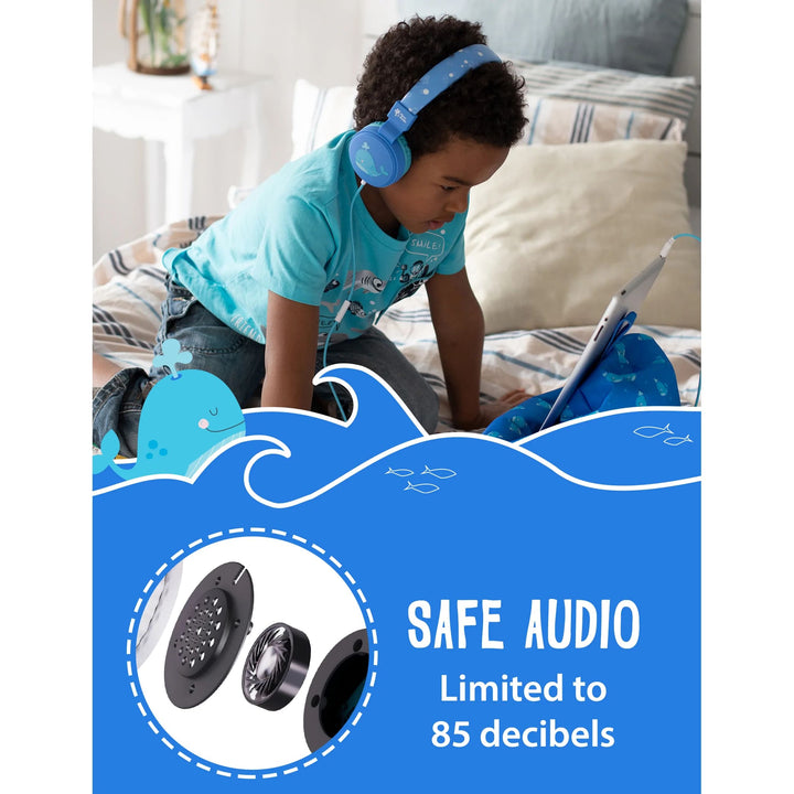 Kids Wired Headphones Noah the Whale - Aussie Gadgets