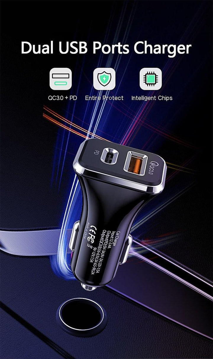 FLOVEME Car 12V PD USB-C Phone Charger - Aussie Gadgets