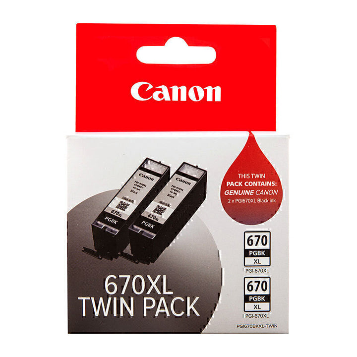 Canon PGI670XL Black Ink Twin Pk